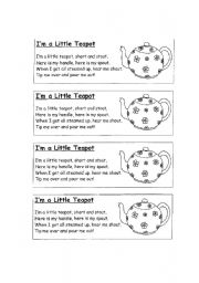 English Worksheet: I am a teapot