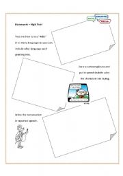 English Worksheet: Fun Homework Sheets - Part Three