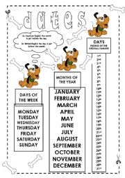 English Worksheet: How to write dates