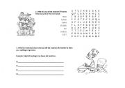 English Worksheet: Simple past worksheet