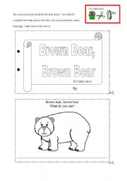 Brown Bear art project - (7 pages)