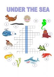 under the sea   the crossword