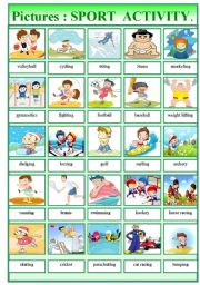 English Worksheet: SPORT ACTIVITY