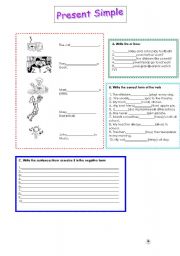 English Worksheet: Present Simple