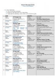 English Worksheet: Role play: calling for an appointment