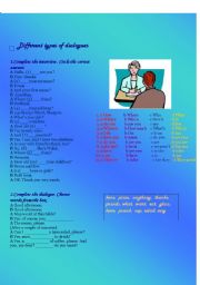 English worksheet: Conversation