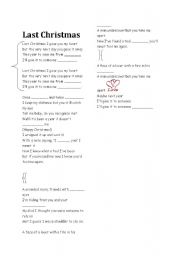 English Worksheet: last christmas
