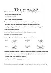 English Worksheet: The Passive