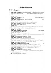 English worksheet: Clerks - Movierental