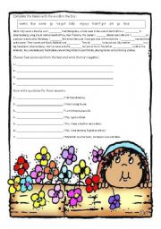 English Worksheet: A short reading