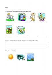 English worksheet: Physical descriptions test