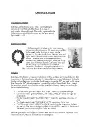 English Worksheet: Christmas in Ireland