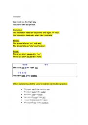 English Worksheet: intonation 