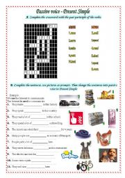 English Worksheet: Passive voice