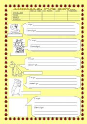 English Worksheet: ANIMALS AND HAVE GOT