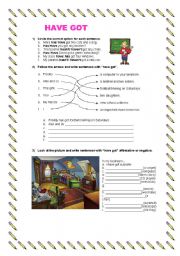 English Worksheet: Have got 