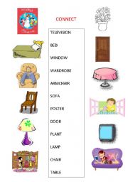 English Worksheet: FURNITURE