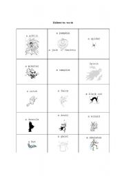 English worksheet: halloween