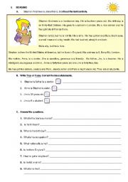 English Worksheet: test on PHYSICAL DESCRIPTION (3 pages)