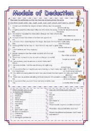 Modals of Deductions - exercises