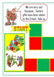 English Worksheet: CHRISTMAS GAME: 