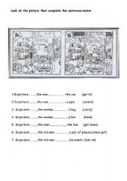 English Worksheet: spot the difference