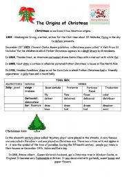 English Worksheet: The Origins of Christmas