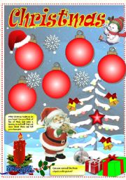 English Worksheet: CHRISTMAS TRADITIONS