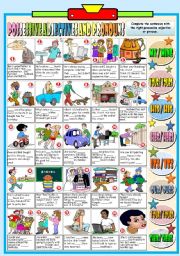 English Worksheet: POSSESSIVE ADJECTIVES AND PRONOUNS (B&W VERSION+KEY INCLUDED)