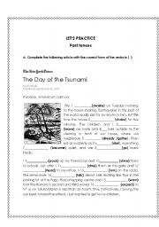 English Worksheet: Past Tenses