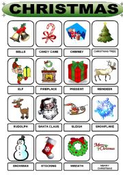 English Worksheet: Christmas Vocabulary