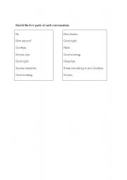 English worksheet: conversation