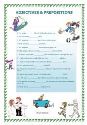 adjectives & preposition