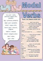 English Worksheet: Modal Verbs