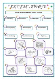 English Worksheet: EXTREME SPORTS