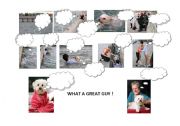 English Worksheet: Help! My dog is drowning! Is there a hero around?