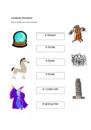 English Worksheet: Lord Of The Rings Vocab Sheet