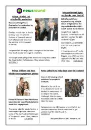 English Worksheet: NEWS IN THE UK n2 (december 2010) 