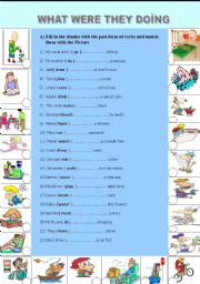 English Worksheet: PAST CONTNUOUS TENSE