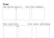 English worksheet: Objects in the class
