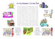 WORDSEARCH - In my house / in my flat