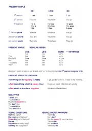 English worksheet: PRESENT SIMPLE - INTRODUCTION