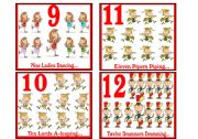 English Worksheet: 12 DAYS OF CHRISTMAS