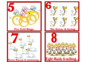 English Worksheet: 12 DAYS OF CHRISTMAS