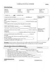 English Worksheet: Sports Vocabulary 