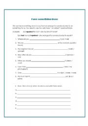 English worksheet: Have something done