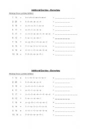 English worksheet: numbers