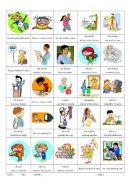 English Worksheet: Participles ( -ing version) 1