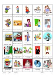 English Worksheet: Participles (-ing version) 2