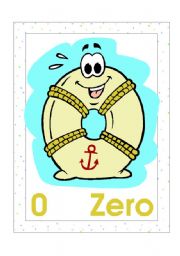 English Worksheet: nice flash cards about numbers